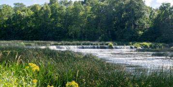 The widest waterfall in Europe "Venta Rapid"